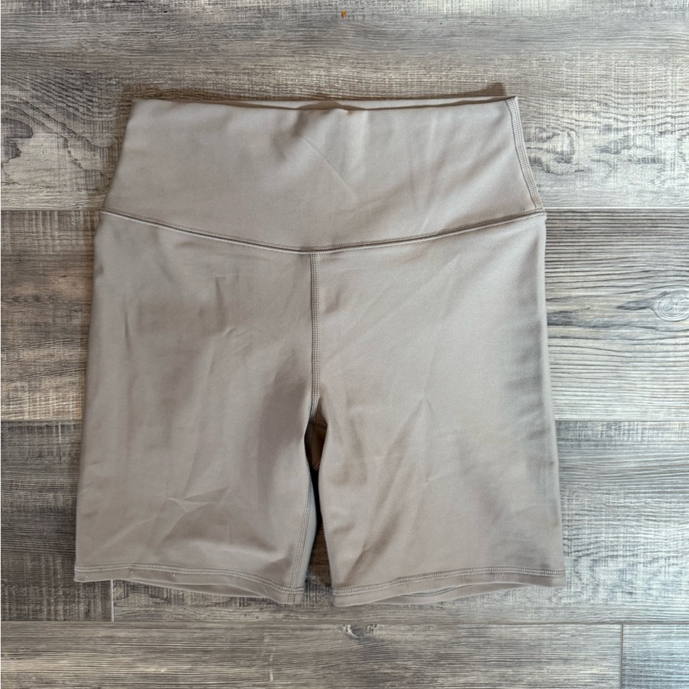 YPB Tan High-Waisted Shorts
